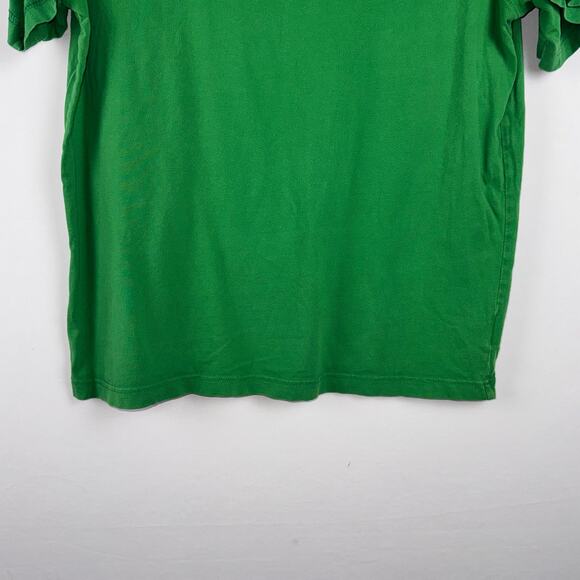 Lands' End Super Men Short Sleeve Crew Neck Tee Shirt Size M Green Summer Cool - Picture 5 of 8
